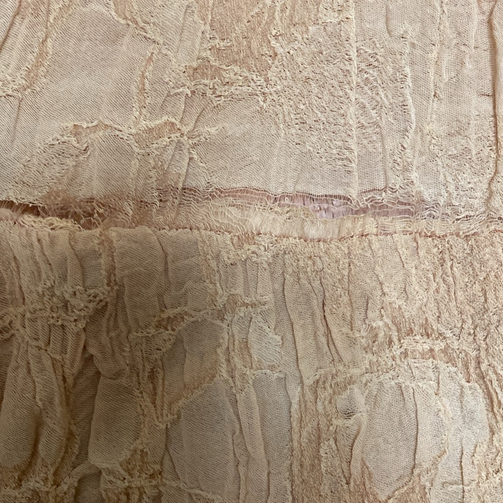 Y2K Ralph Lauren Tan Boho Tiered Ruffle Wrap Maxi Dress - Picture 10 of 10